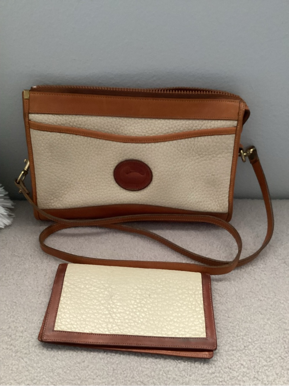 Dooney and Burke, All Weather Leather Crossbody Bag with checkbook Wallet
